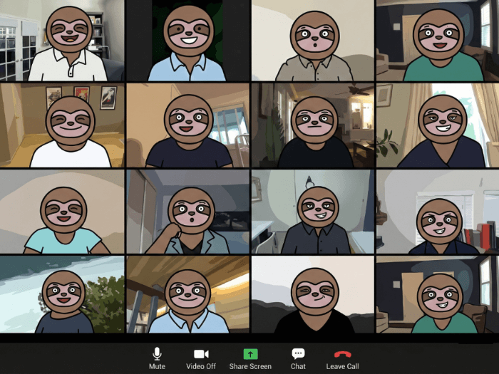 Video call screenshot
